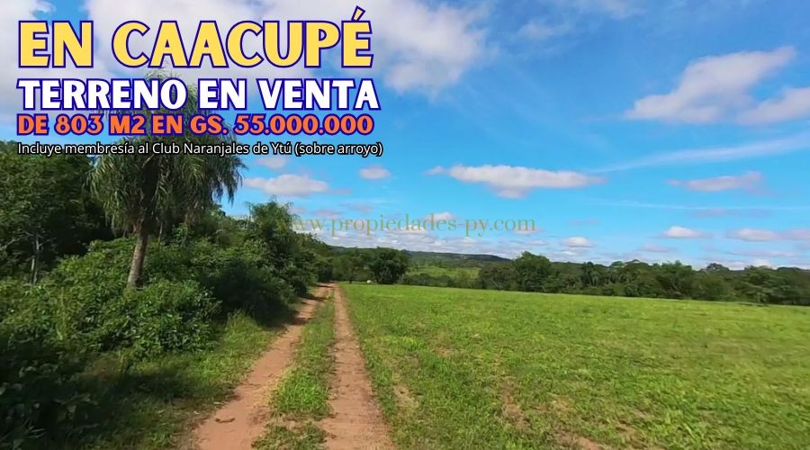 foto_Terreno de 803 m² en Caacupé – Incluye Membresía al Club Naranjales de Ytú
